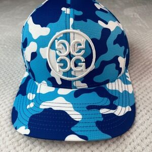 G/FORE Circle Gs Camo Snapback Golf Hat Blue White G4AS25HZYN‎ CMINT NEW